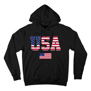 Usa Team 2024 United States American Flag Sport Usa 2024 Hoodie