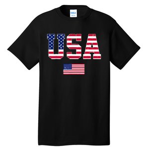 Usa Team 2024 United States American Flag Sport Usa 2024 Tall T-Shirt