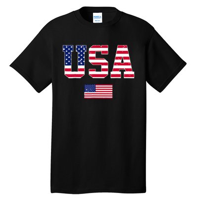 Usa Team 2024 United States American Flag Sport Usa 2024 Tall T-Shirt