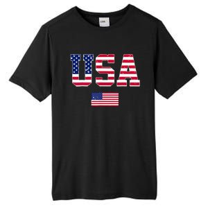 Usa Team 2024 United States American Flag Sport Usa 2024 Tall Fusion ChromaSoft Performance T-Shirt