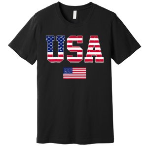 Usa Team 2024 United States American Flag Sport Usa 2024 Premium T-Shirt