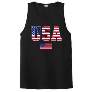 Usa Team 2024 United States American Flag Sport Usa 2024 PosiCharge Competitor Tank