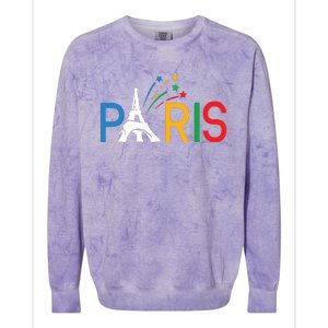 Usa Team 2024 Paris Sports Games Colorblast Crewneck Sweatshirt