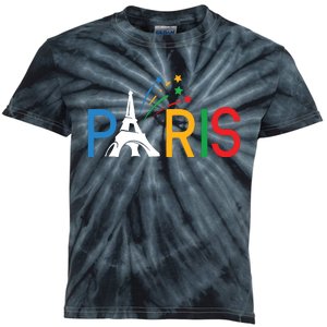 Usa Team 2024 Paris Sports Games Kids Tie-Dye T-Shirt