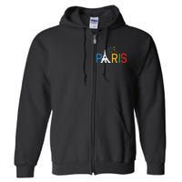 Usa Team 2024 Paris Sports Games Full Zip Hoodie