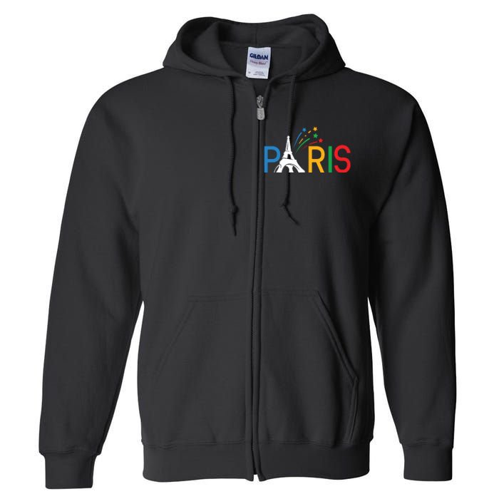 Usa Team 2024 Paris Sports Games Full Zip Hoodie