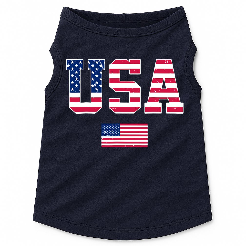 Usa Team 2024 United States American Flag Sport Usa 2024 Doggie Tank