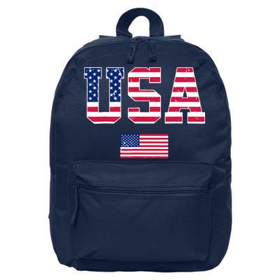 Usa Team 2024 United States American Flag Sport Usa 2024 16 in Basic Backpack