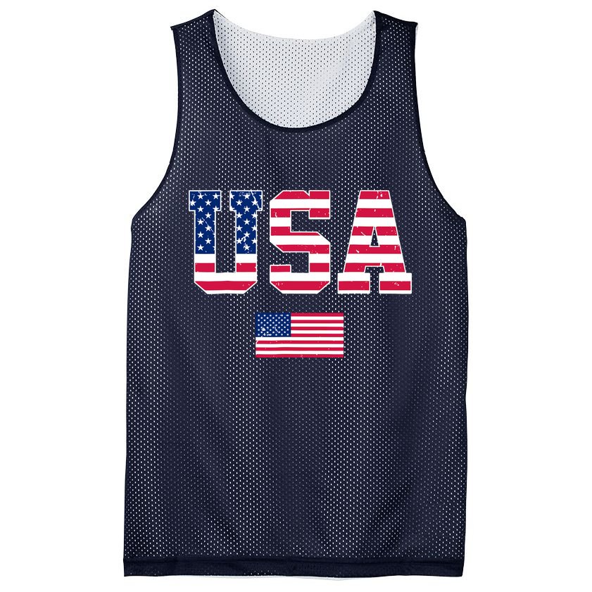 Usa Team 2024 United States American Flag Sport Usa 2024 Mesh Reversible Basketball Jersey Tank