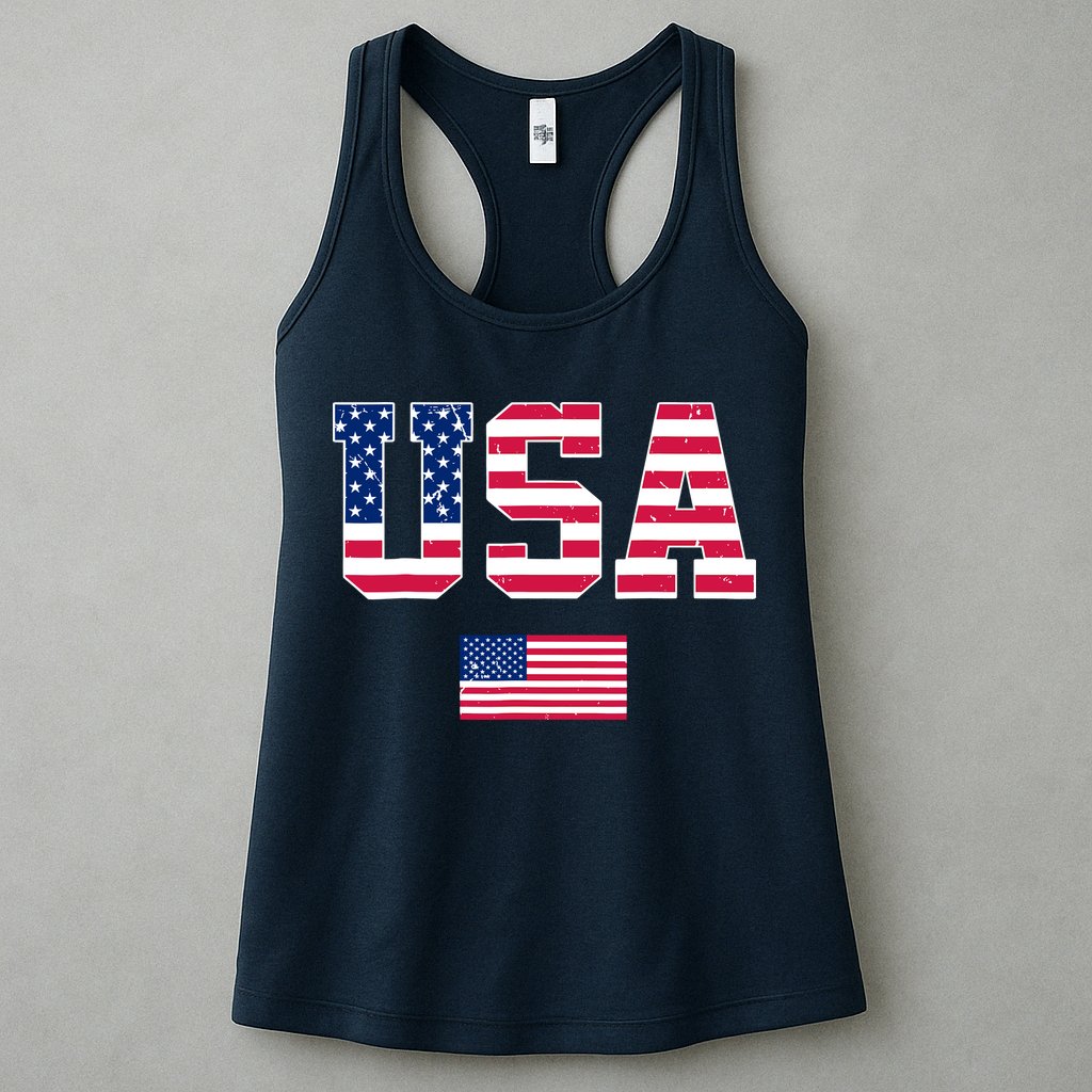 Usa Team 2024 United States American Flag Sport Usa 2024 Womens Tank Top