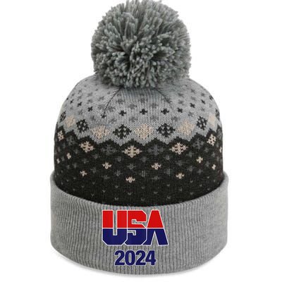 Usa Team 2024 Souvenir American Sports The Baniff Cuffed Pom Beanie