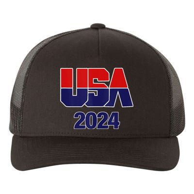 Usa Team 2024 Souvenir American Sports Yupoong Adult 5-Panel Trucker Hat