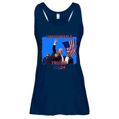 Unstoppable Trump 2024 Donald Trump Survived Shooter Ladies Essential Flowy Tank