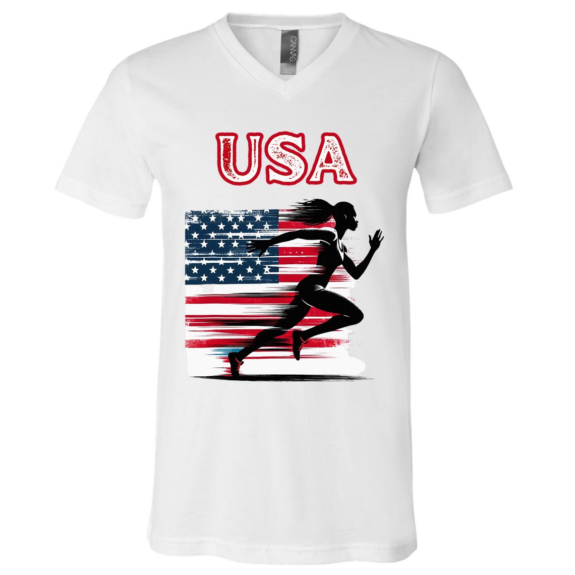 Usa Track And Field Accessories Apparel V-Neck T-Shirt