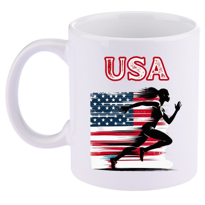 Usa Track And Field Accessories Apparel 11oz C Handle Ceramic Mug