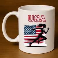 Usa Track And Field Accessories Apparel 11oz C Handle Ceramic Mug