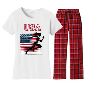 Usa Track And Field Accessories Apparel Women's Flannel Pajama Set