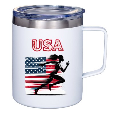 Usa Track And Field Accessories Apparel 12oz Stainless Steel Coffee Mug