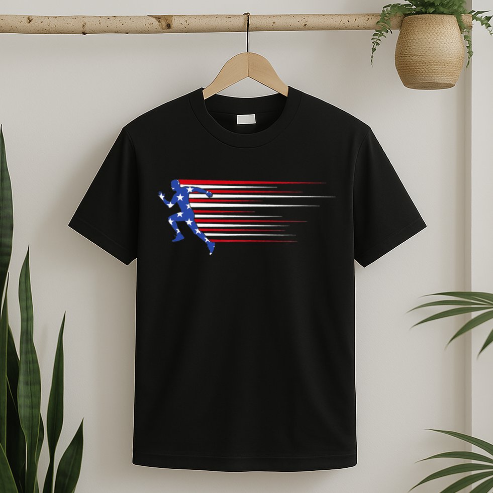 USA Track and field team American flag US T-Shirt