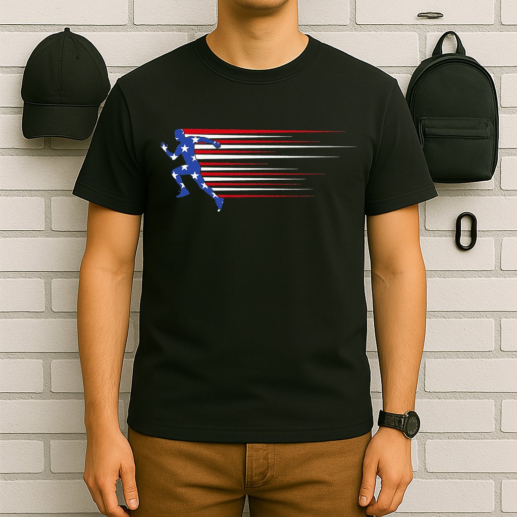USA Track and field team American flag US T-Shirt