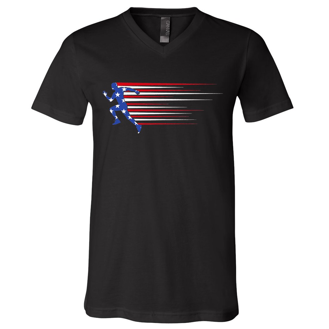 USA Track and field team American flag US V-Neck T-Shirt