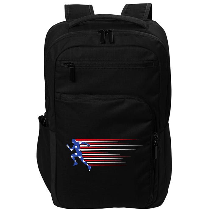 USA Track and field team American flag US Impact Tech Backpack