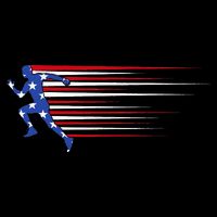 USA Track and field team American flag US Impact Tech Backpack