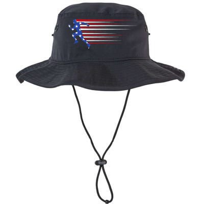 USA Track and field team American flag US Bucket Hat