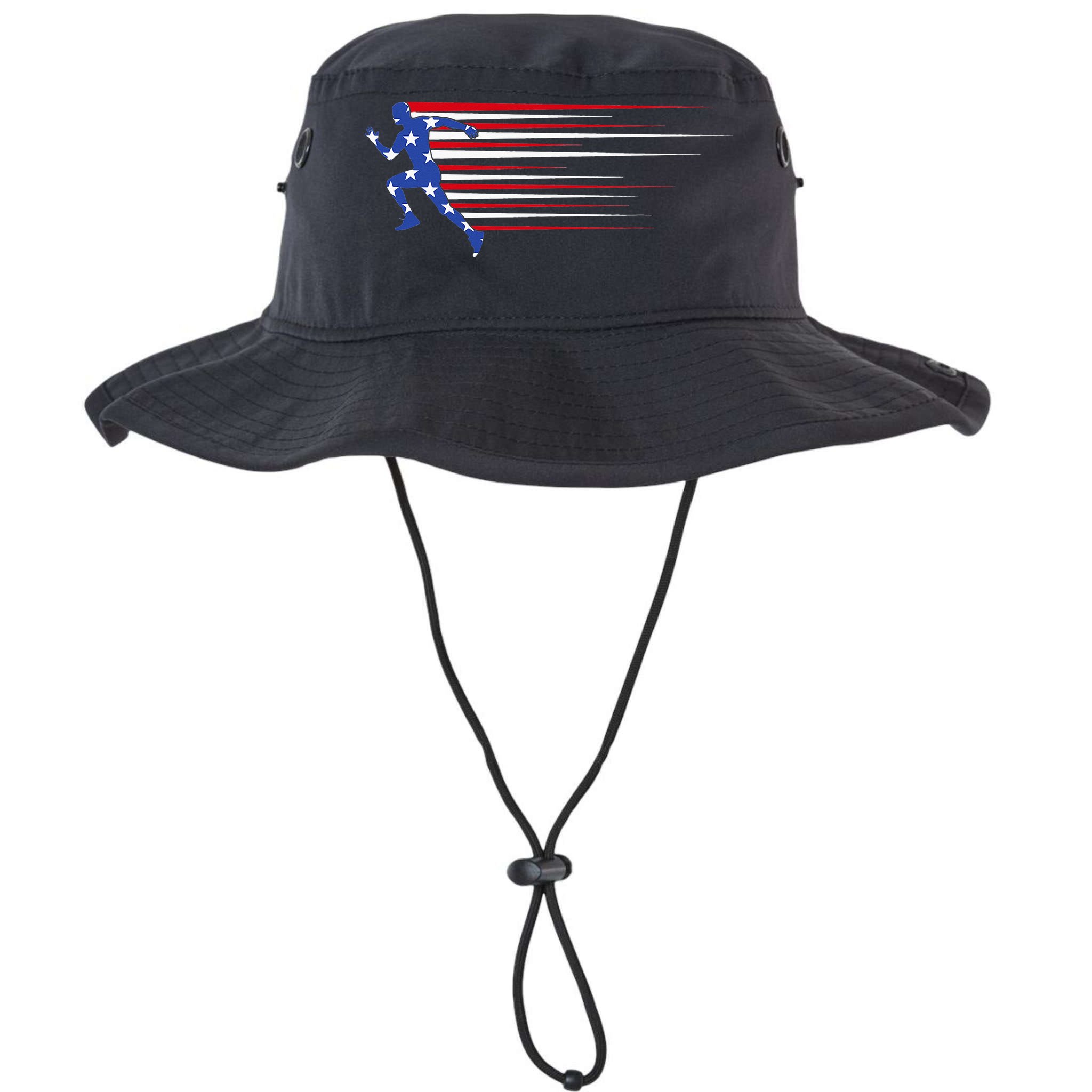 USA Track and field team American flag US Bucket Hat