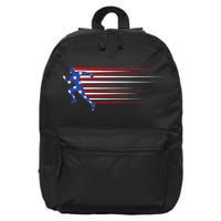 USA Track and field team American flag US 16 in Basic Backpack