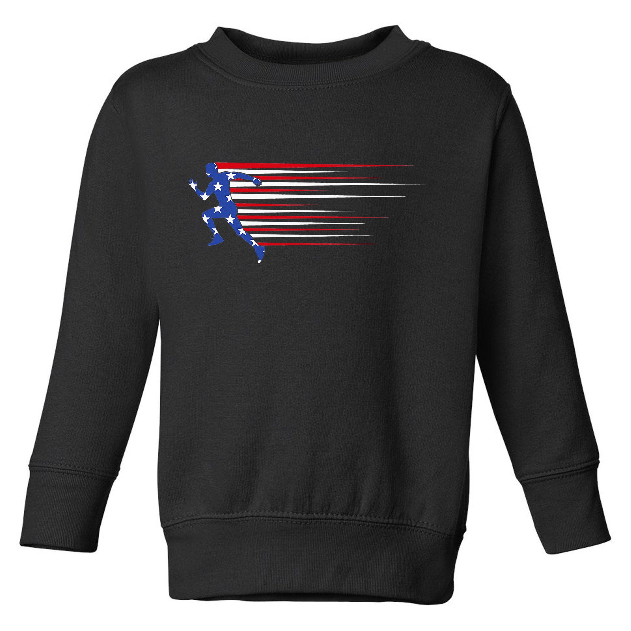 USA Track and field team American flag US Toddler Sweatshirt