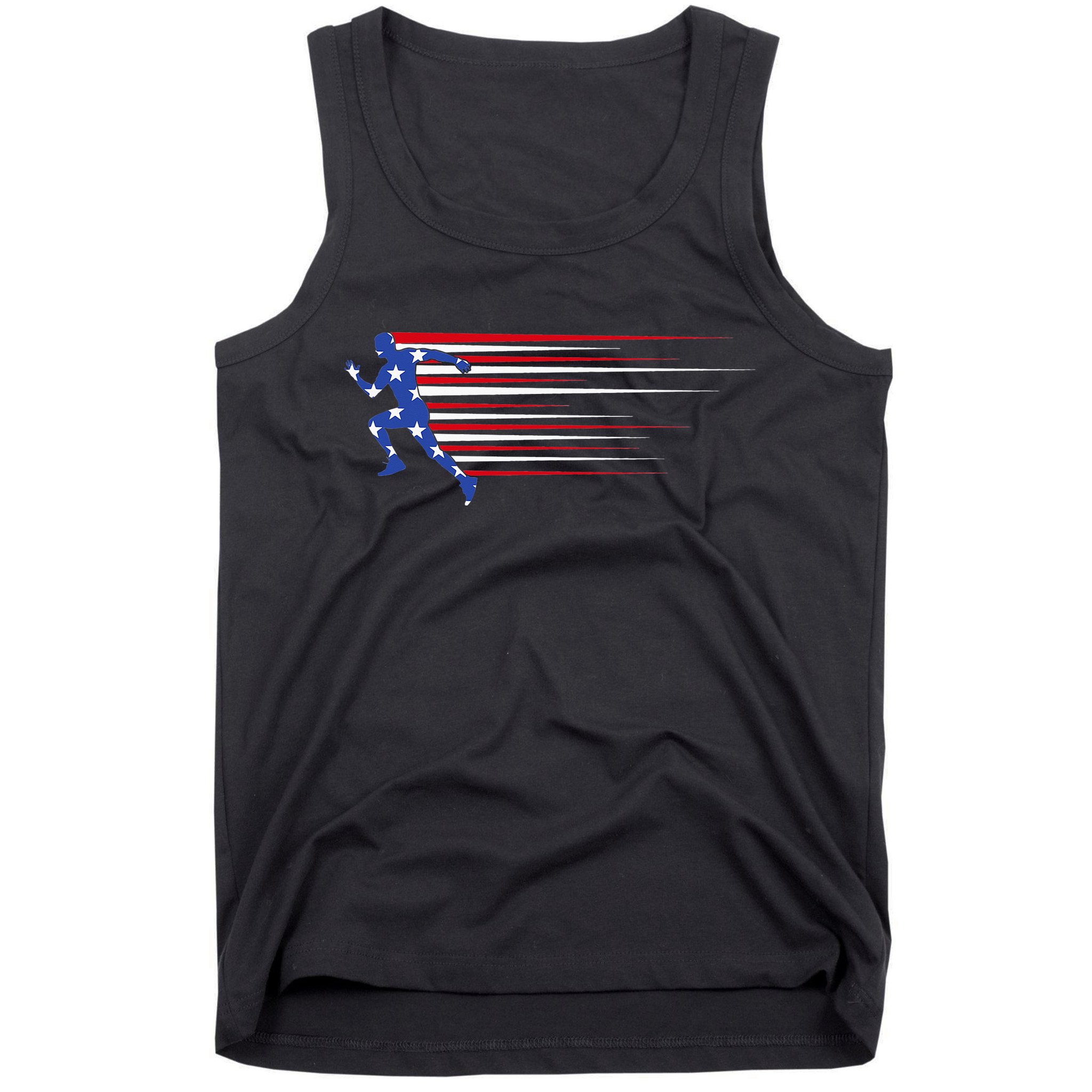 USA Track and field team American flag US Tank Top