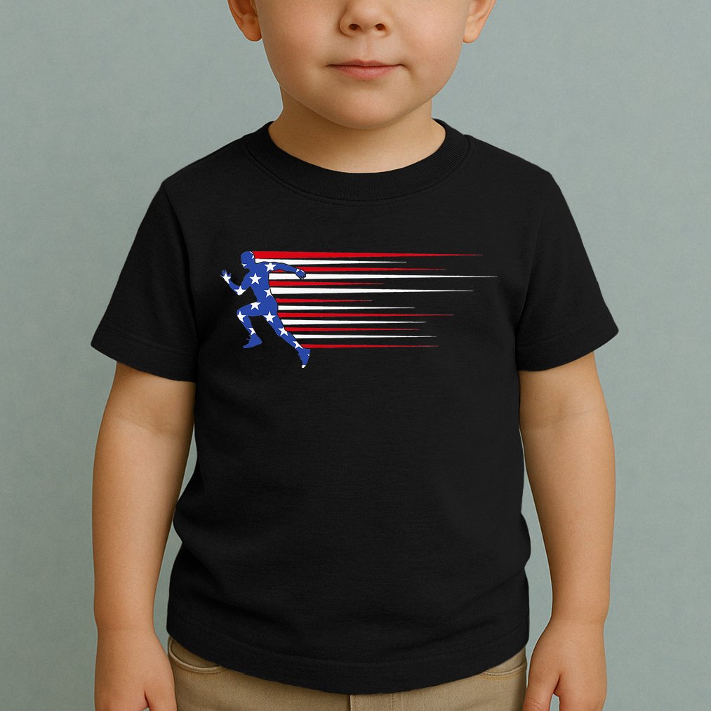 USA Track and field team American flag US Toddler T-Shirt