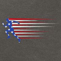 USA Track and field team American flag US Cotton Canvas Backpack
