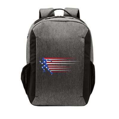 USA Track and field team American flag US Vector Backpack