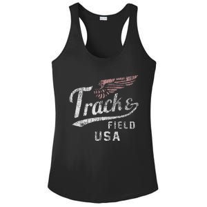 Usa Track And Field Faded Jersey Ladies PosiCharge Competitor Racerback Tank