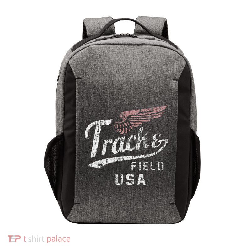 Usa Track And Field Faded Jersey Vector Backpack