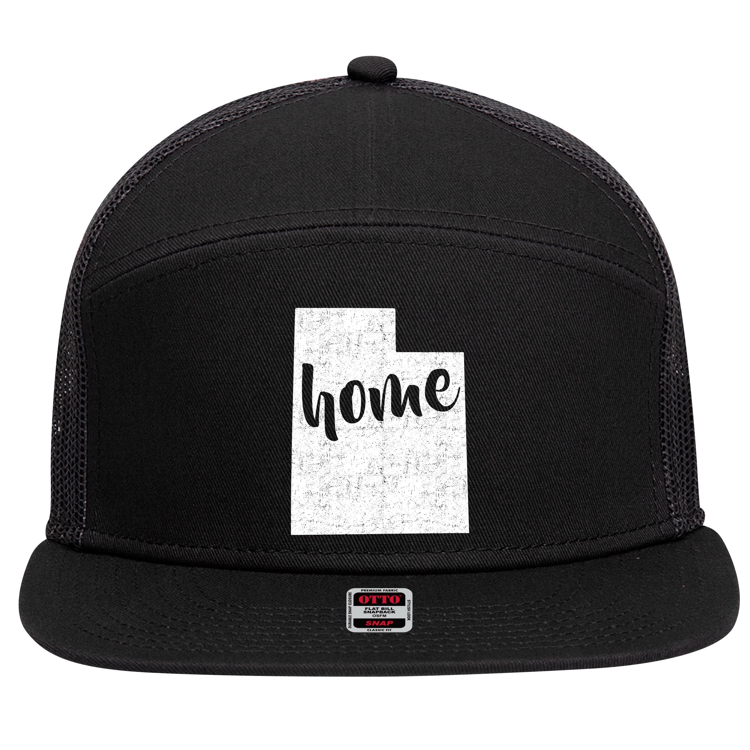 Utah Home State 7 Panel Mesh Trucker Snapback Hat