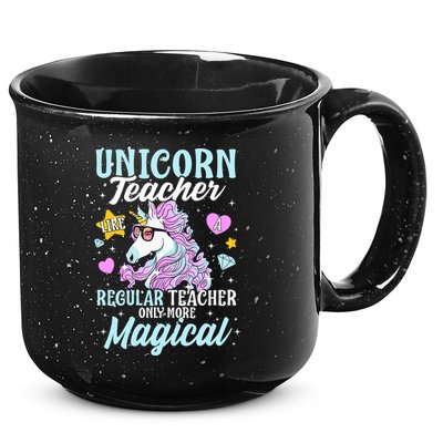 Unicorn Teacher Back To School Cute Magic Teacher 15oz Campfire Ceramic Mug
