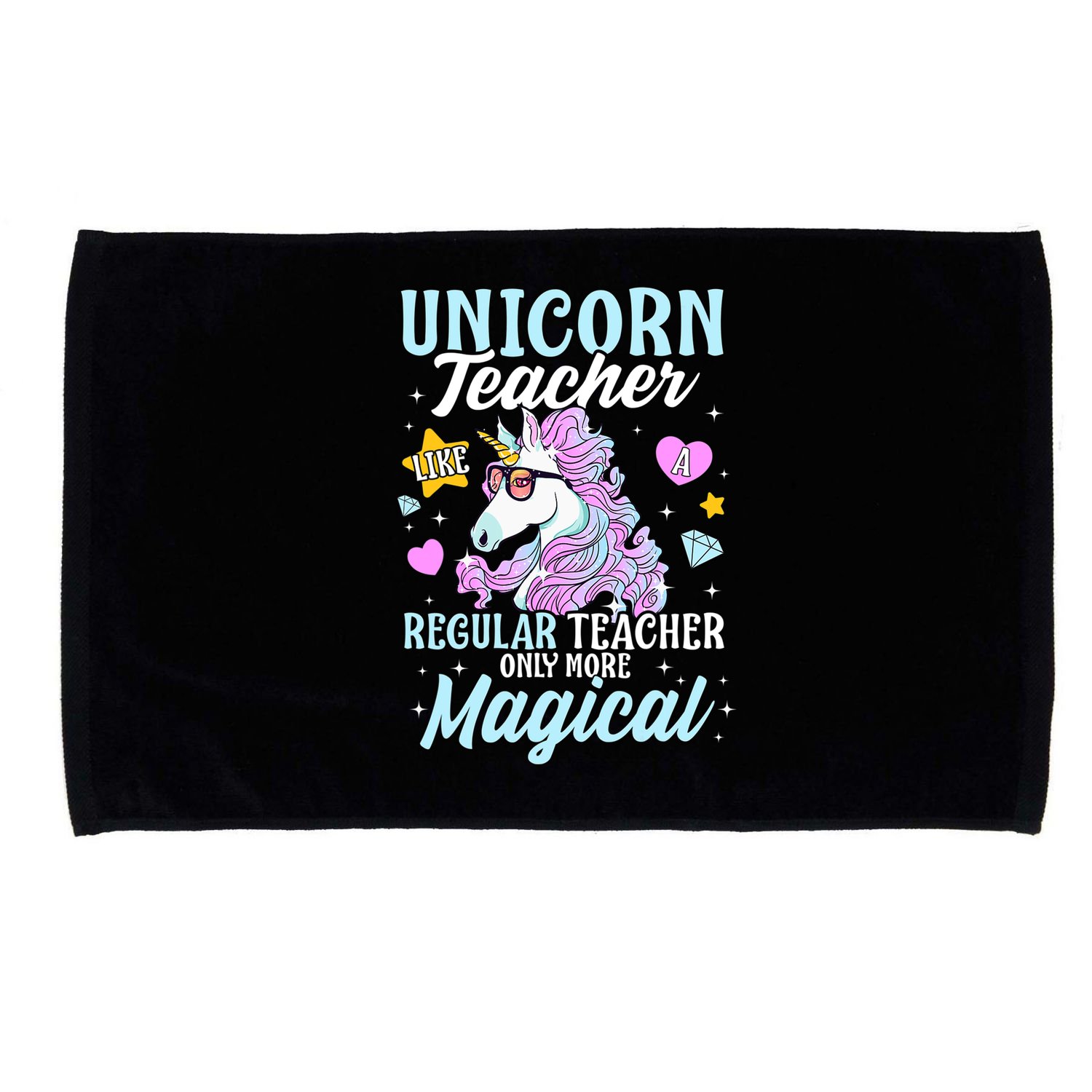 Unicorn Teacher Back To School Cute Magic Teacher Microfiber Hand Towel