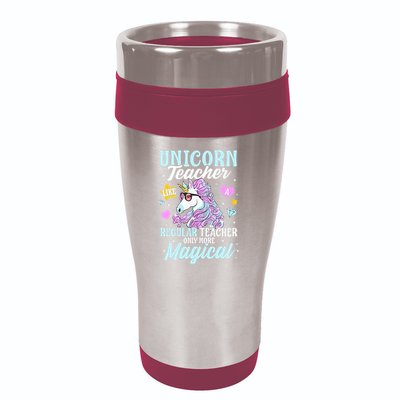 Unicorn Teacher Back To School Cute Magic Teacher 16oz Travel Tumbler