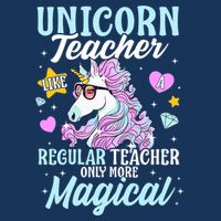 Unicorn Teacher Back To School Cute Magic Teacher Drawstring Bag