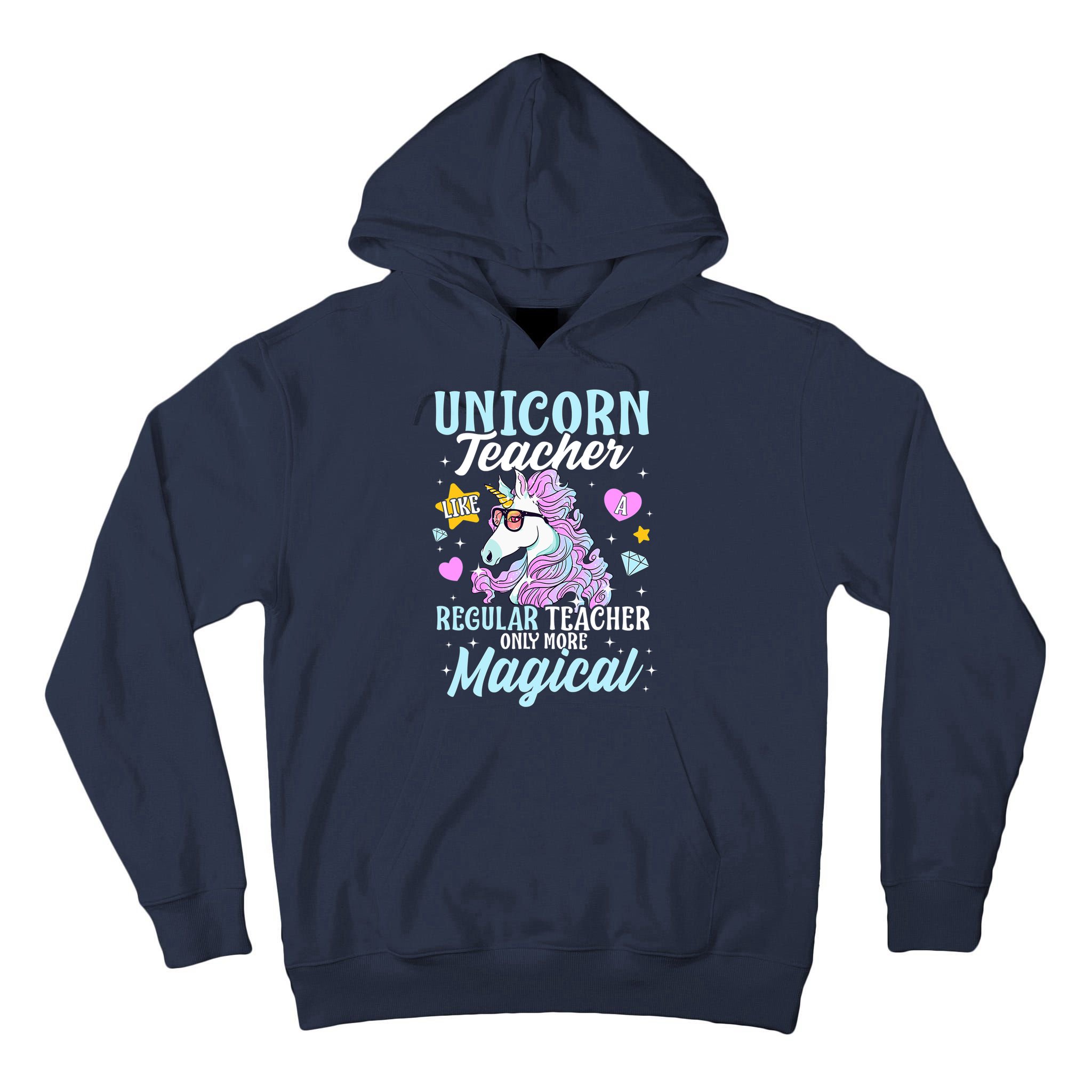 Unicorn Teacher Back To School Cute Magic Teacher Tall Hoodie