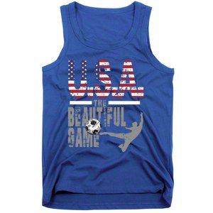 Usa The Beautiful Game Football Soccer America Player Top Cute Gift Tank Top