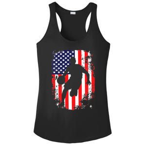 USA Team Basketball 2021 Supporter American Patriotic Flag Ladies PosiCharge Competitor Racerback Tank