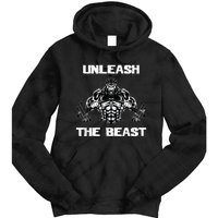 Unleash The Beast Gorilla Body Building Motivation Gift Tie Dye Hoodie