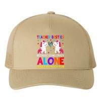 Unicorn Teacher Besties Autism Awareness Autism Teacher Yupoong Adult 5-Panel Trucker Hat