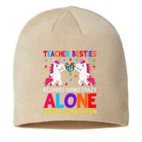 Unicorn Teacher Besties Autism Awareness Autism Teacher Sustainable Beanie