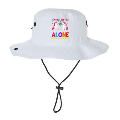 Unicorn Teacher Besties Autism Awareness Autism Teacher Legacy Cool Fit Booney Bucket Hat