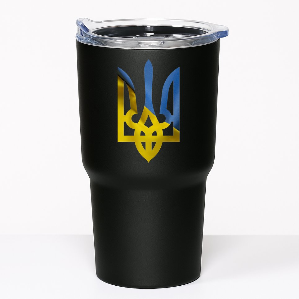 Ukraine Trident Coat Of Arms Flag Ukrainian Pride Tumbler